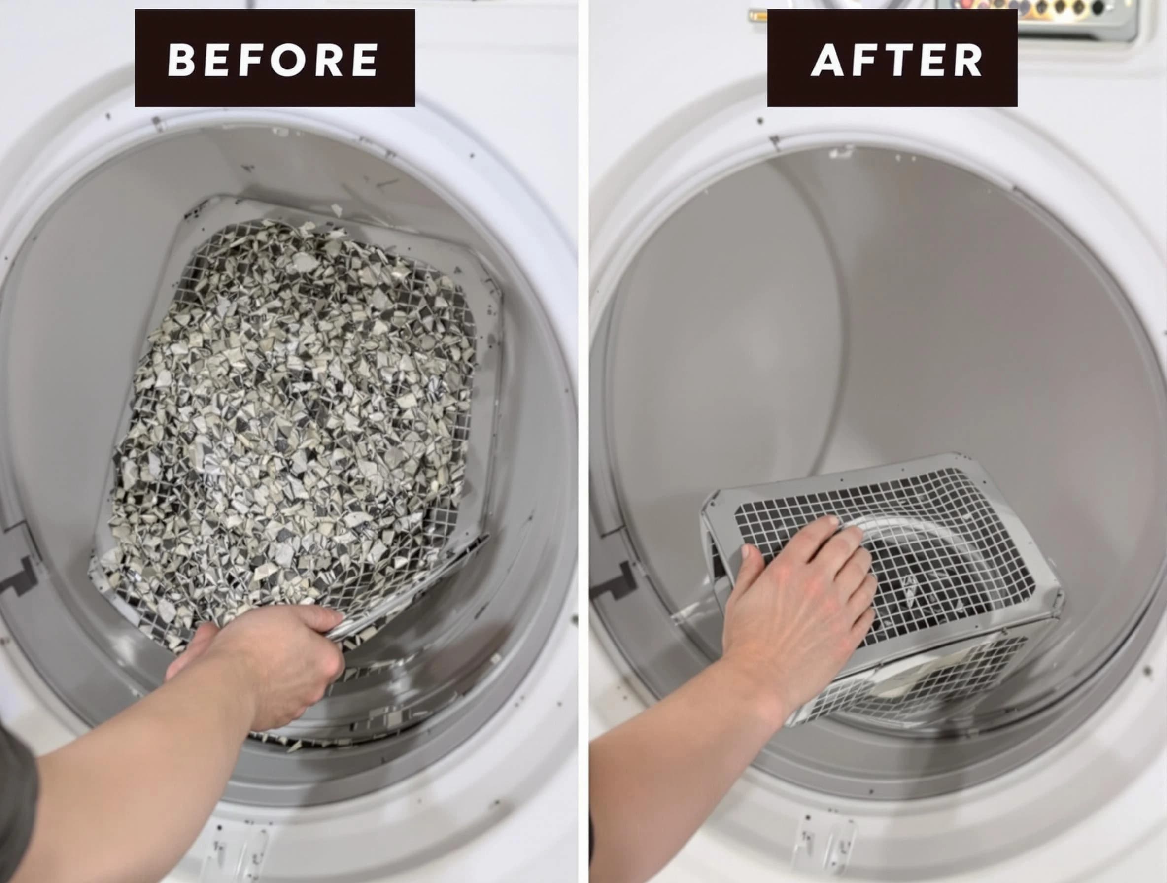 Professional lint trap cleaning by Emporia Dryer Vent Cleaning in Emporia