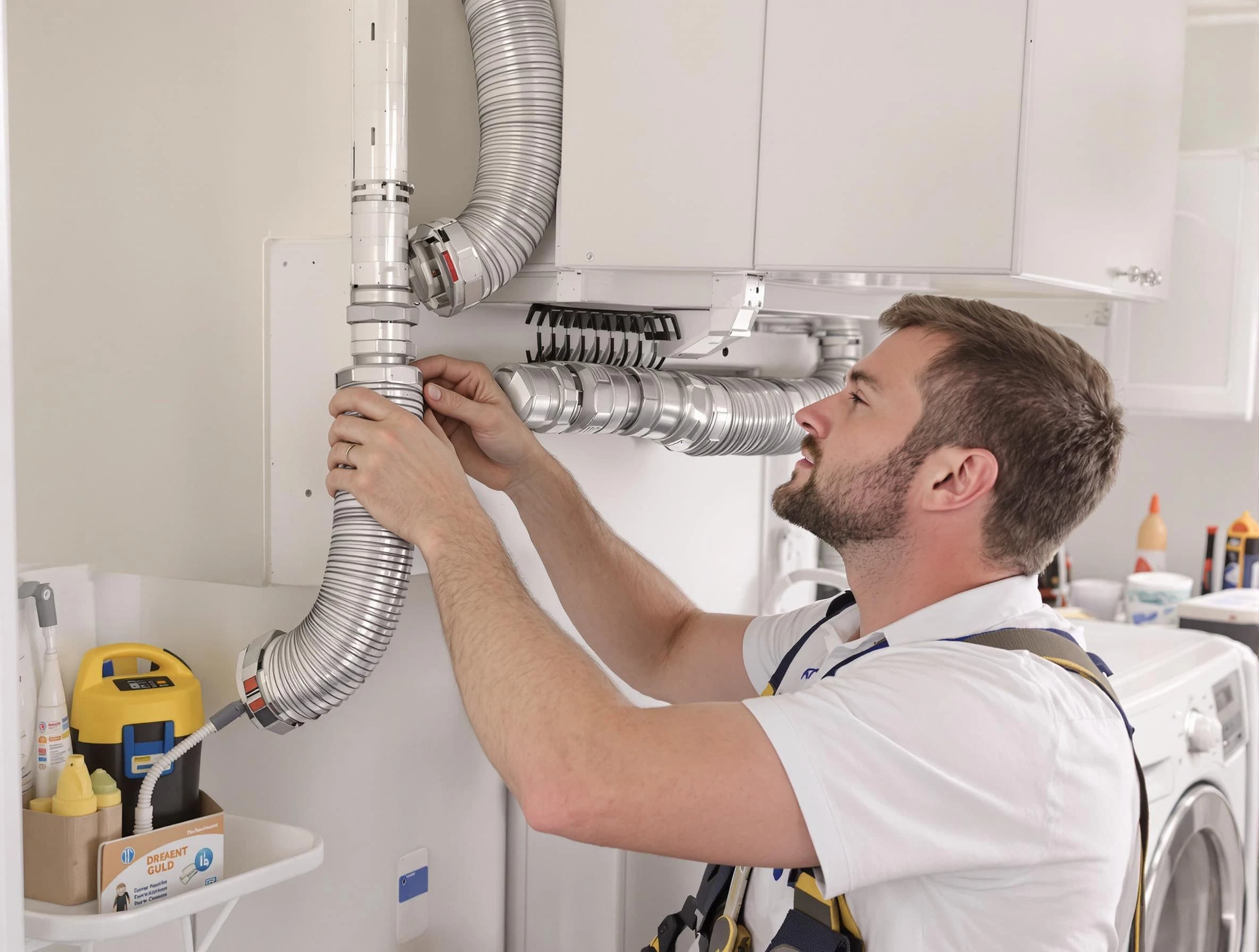Professional dryer vent repair and installation by Emporia Dryer Vent Cleaning in Emporia