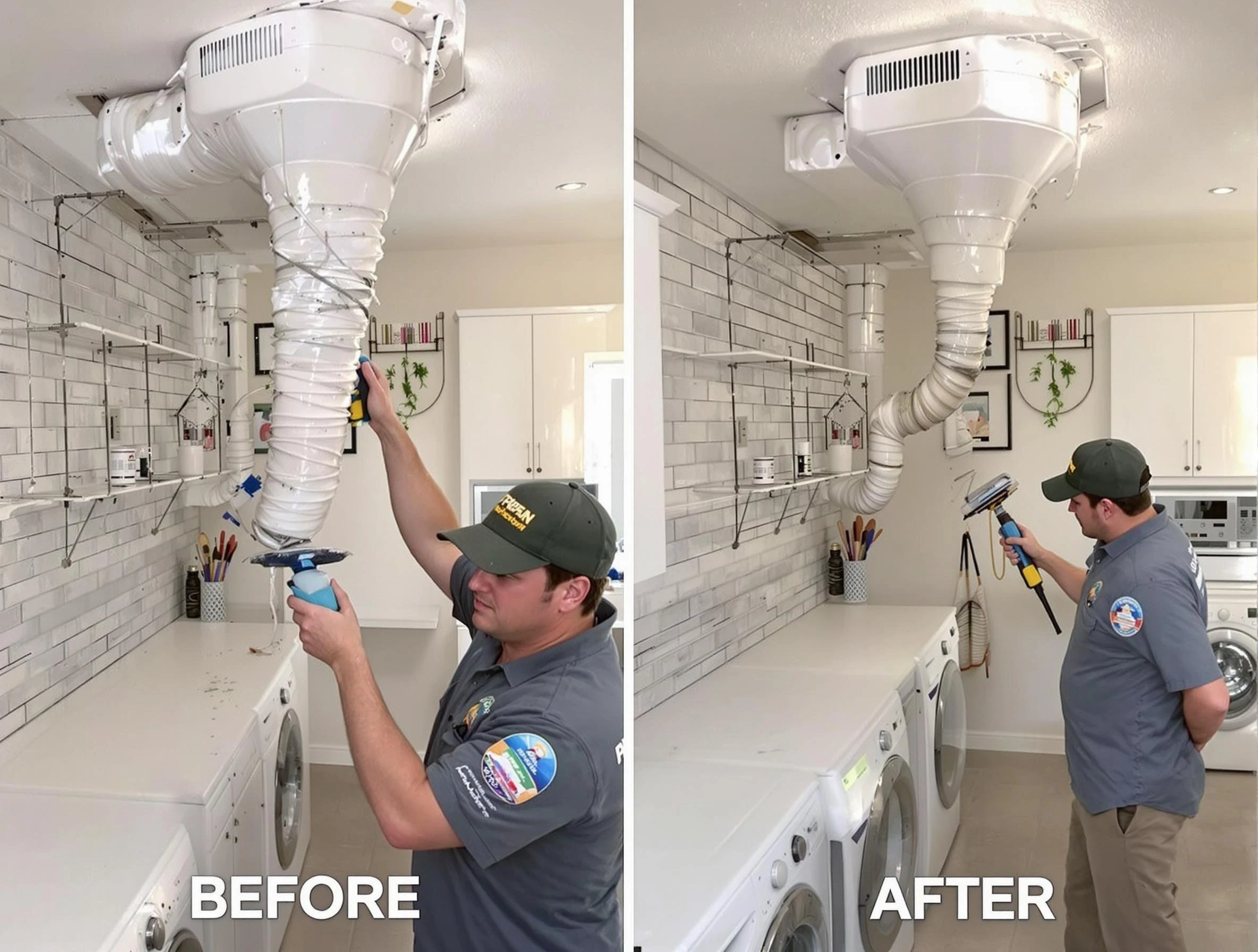Professional dryer exhaust vent cleaning by Emporia Dryer Vent Cleaning in Emporia