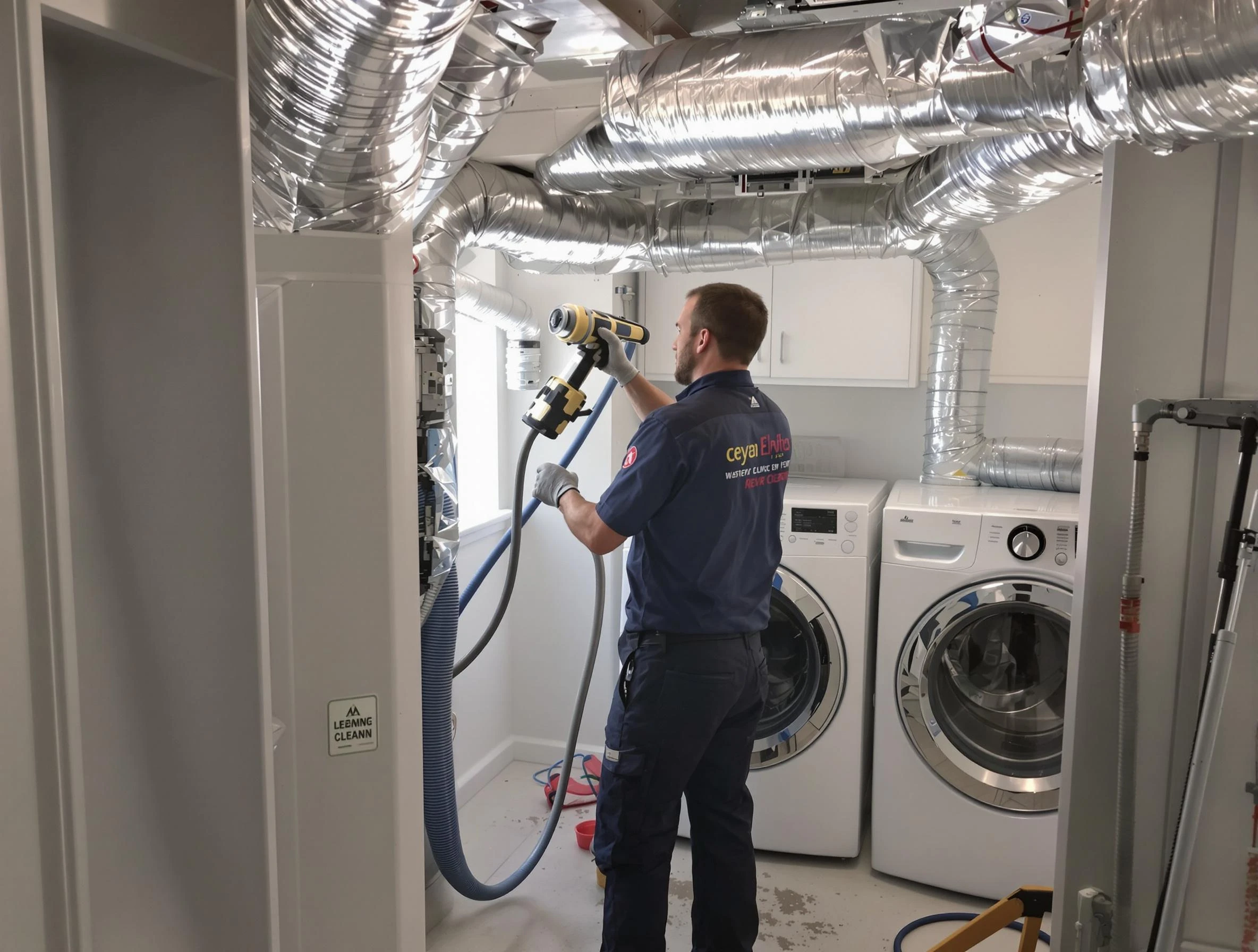 Emporia Dryer Vent Cleaning specialist using advanced equipment for thorough duct cleaning in Emporia