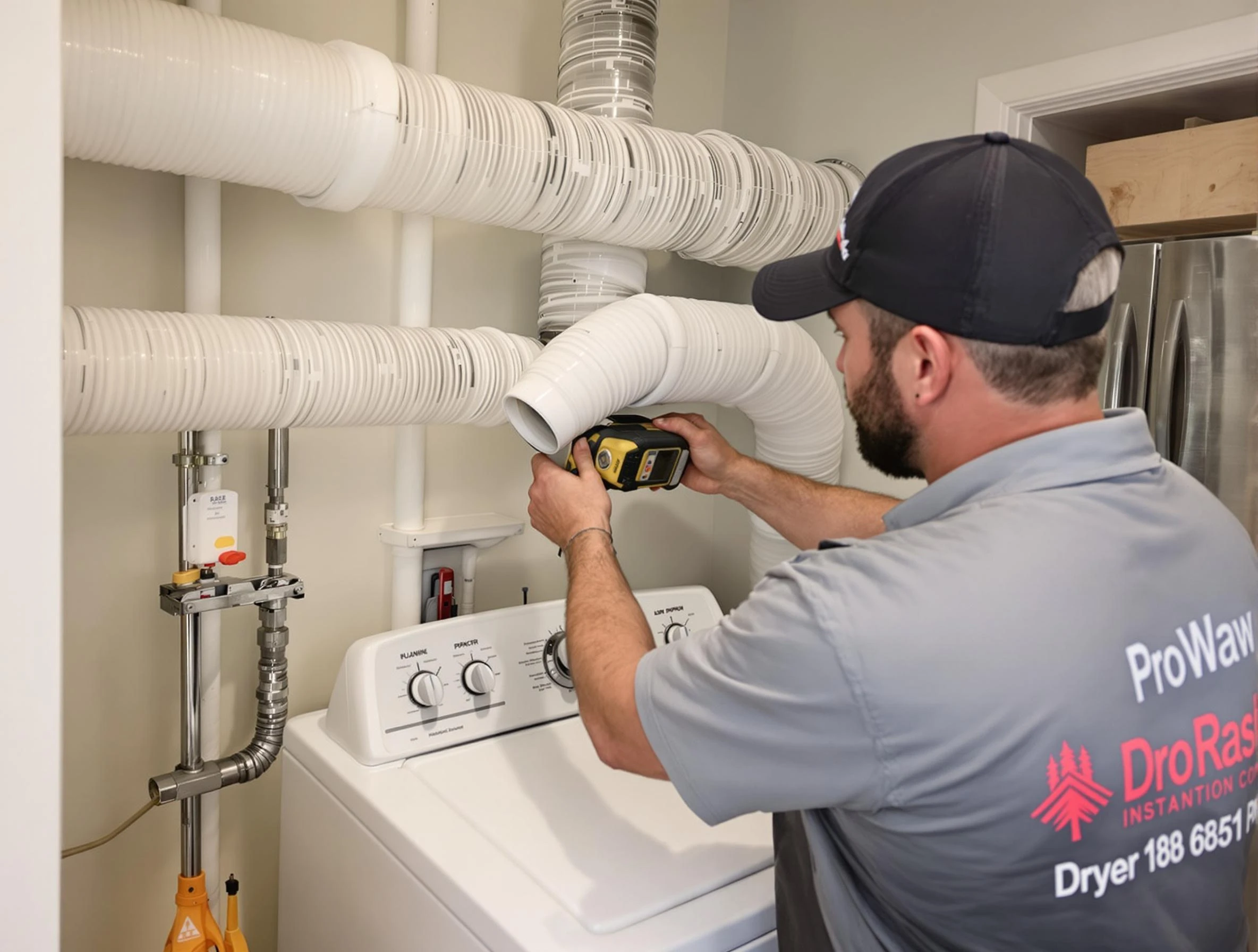 Professional dryer vent hose installation by Emporia Dryer Vent Cleaning in Emporia